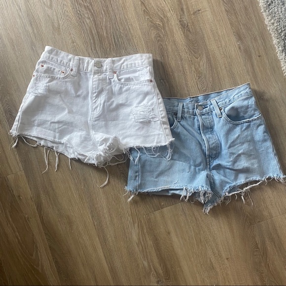 Urban Outfitters Pants - 2 Levi cut off Jean shorts